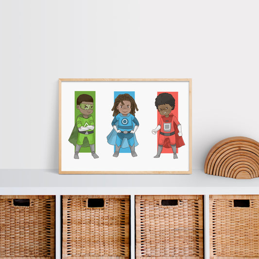 Heroes Nursery Poster