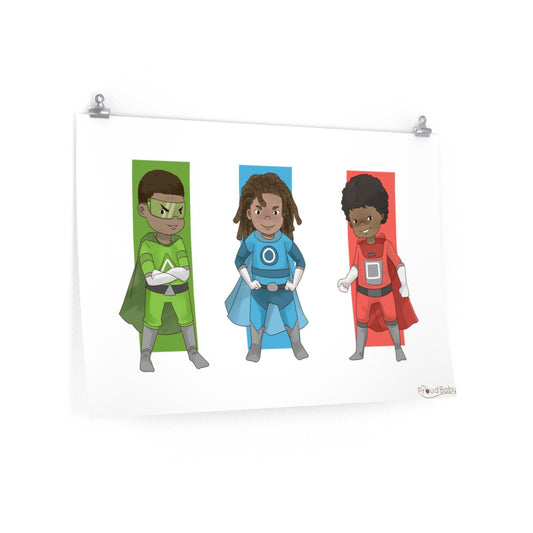 Heroes Nursery Poster