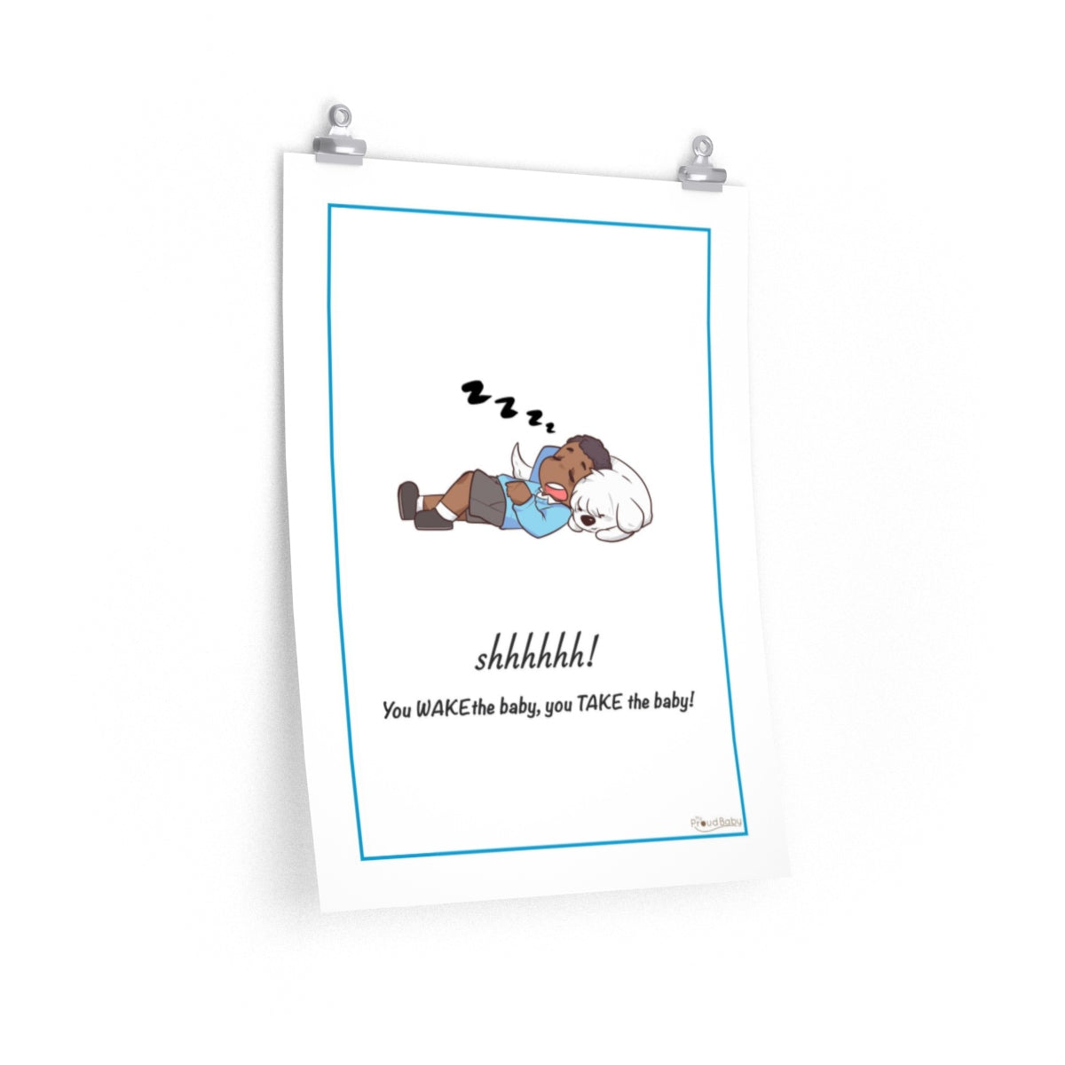 Don't Wake the Baby Nursery Poster
