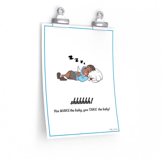 Don't Wake the Baby Nursery Poster